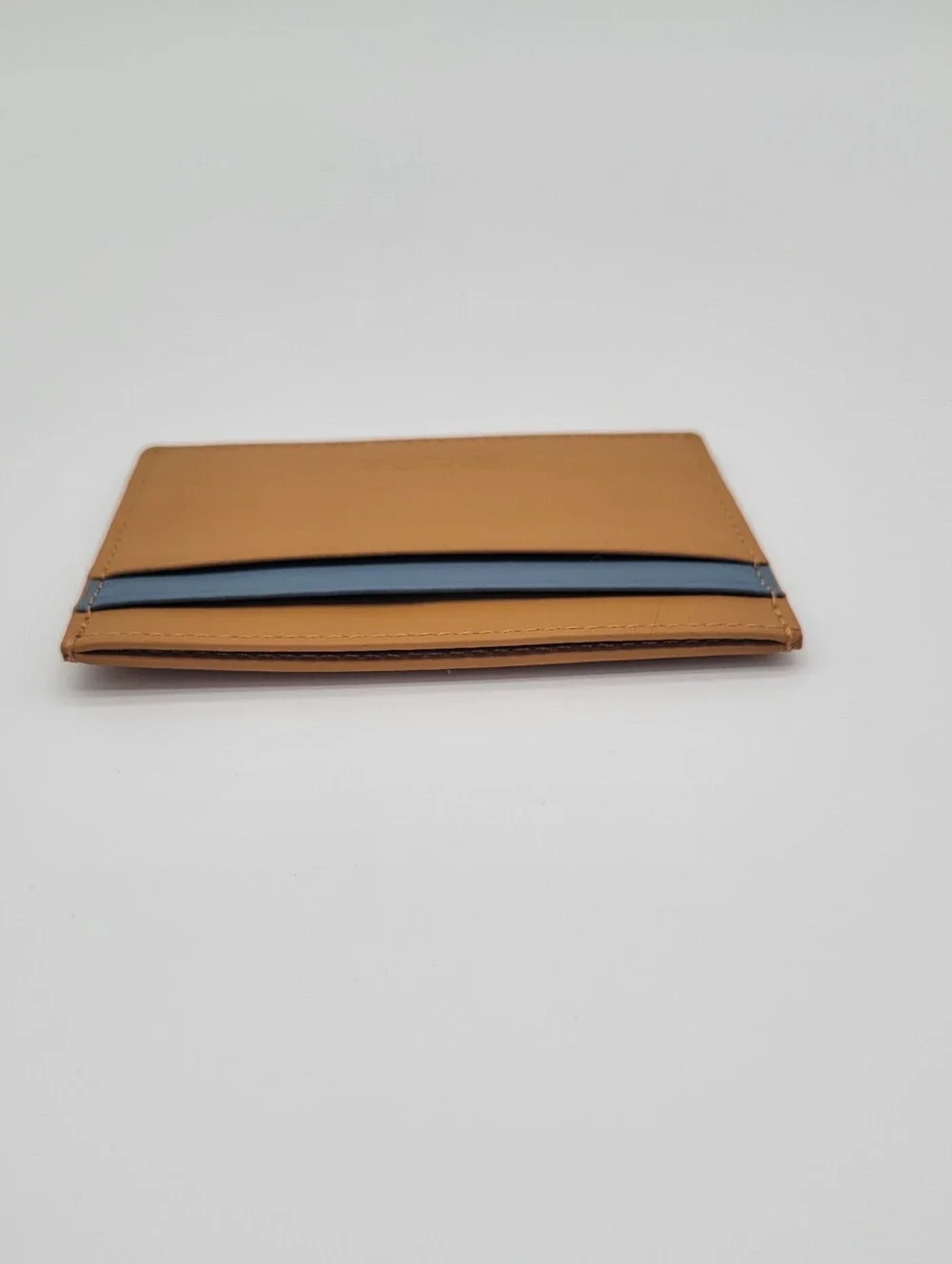 NWOTs Rylor Tan and Blue Slim Leather Card Holder